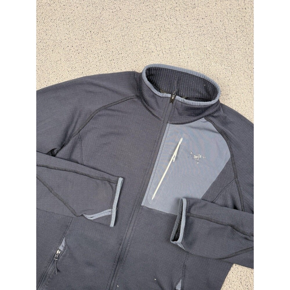 Arc'teryx Konseal Jacket Womens L Blue Full Zip Polartec Grid Fleece Outdoors